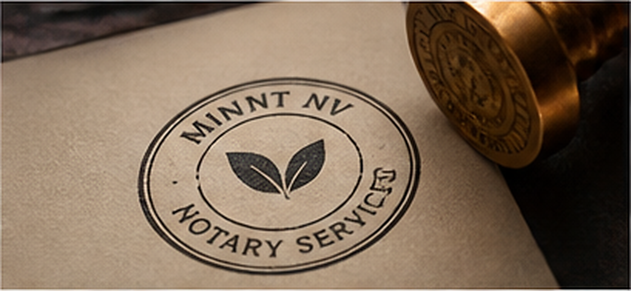Mint NV notary stamp